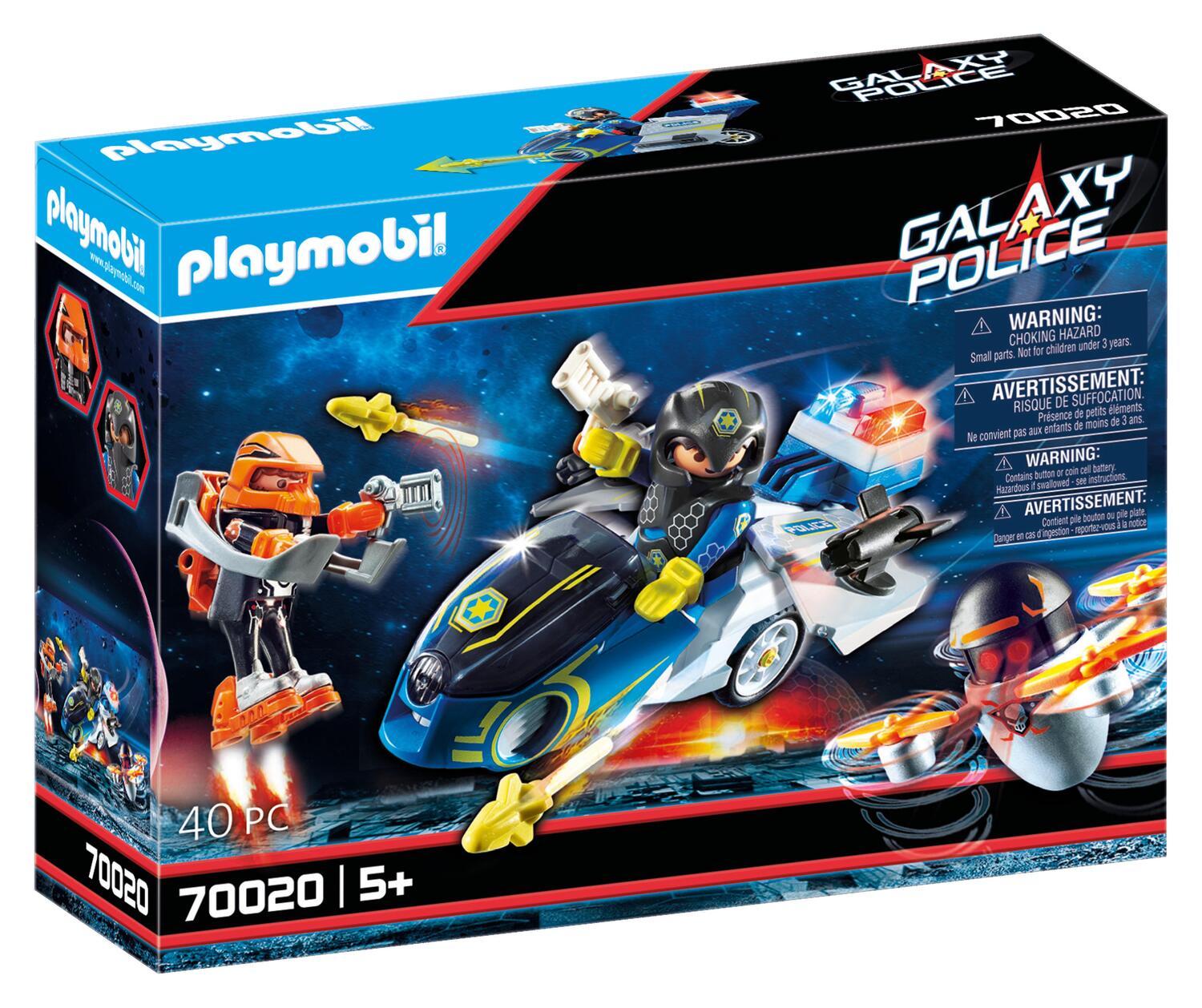Moto et policier de l'espace, PLAYMOBIL