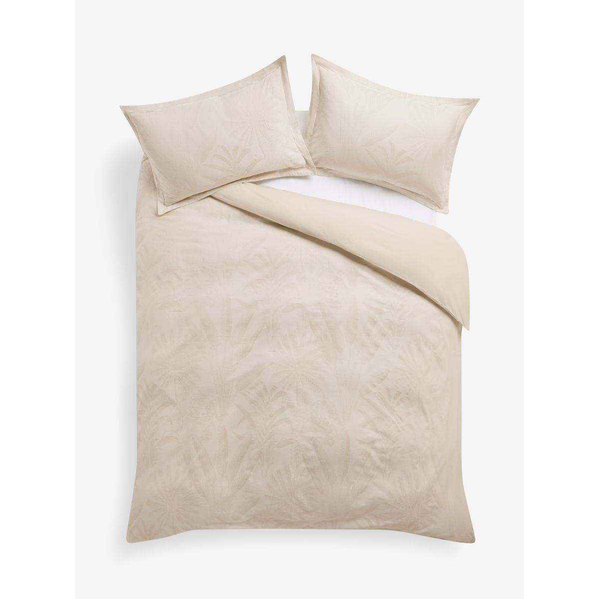 Housse de couette et taie en jacquard, NEXT