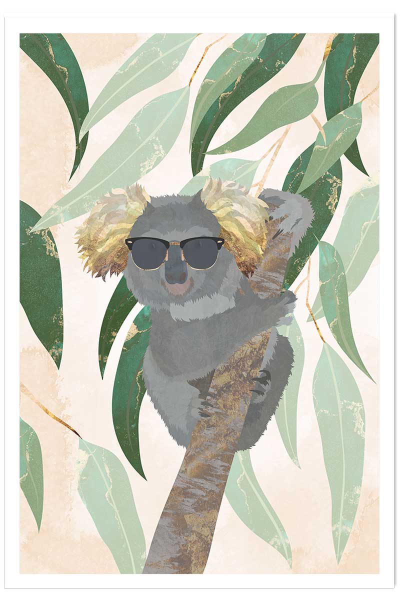 Affiche enfant cool koala, HEXOA