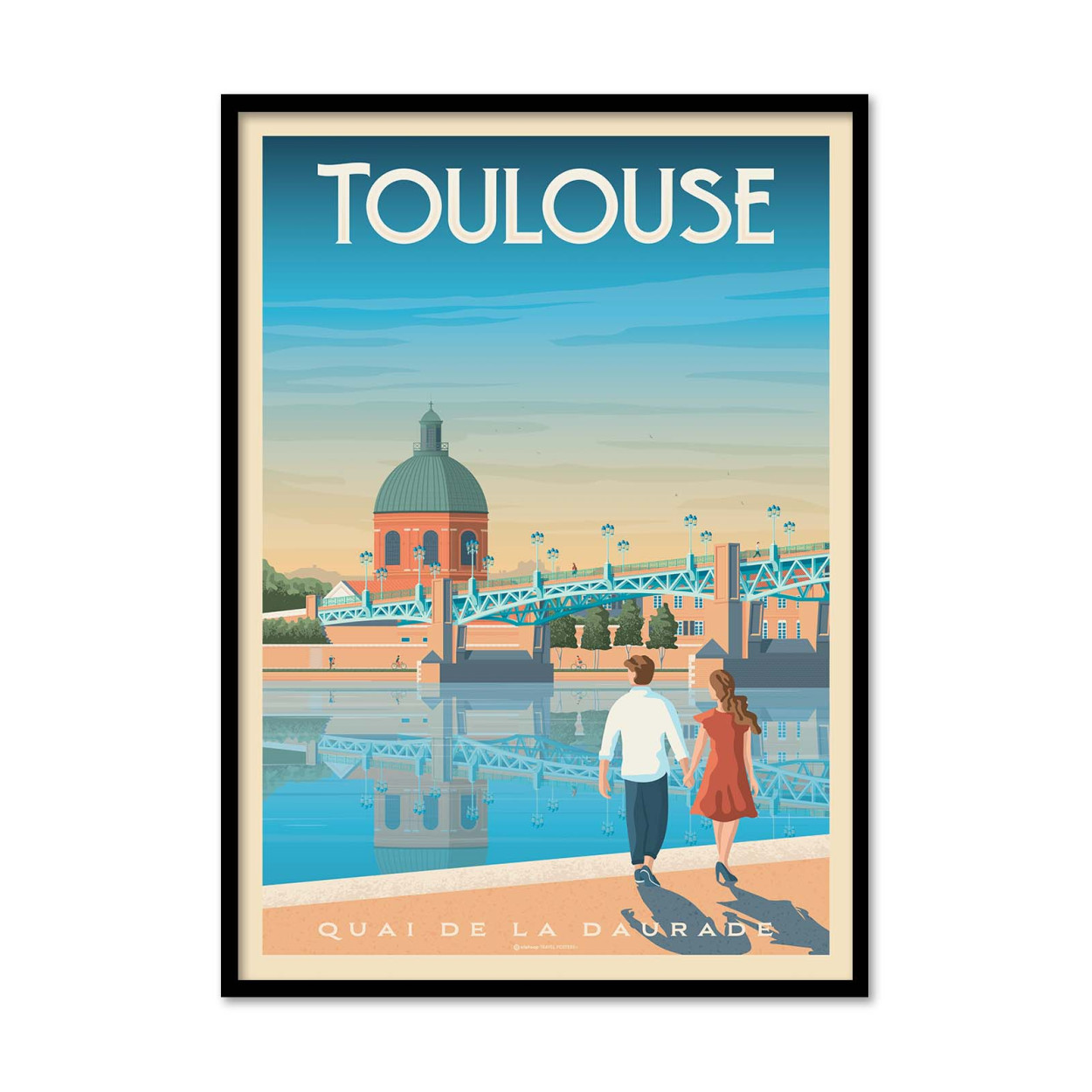Affiche d'art - Toulouse - Olahoop Travel Posters, WALL EDITIONS