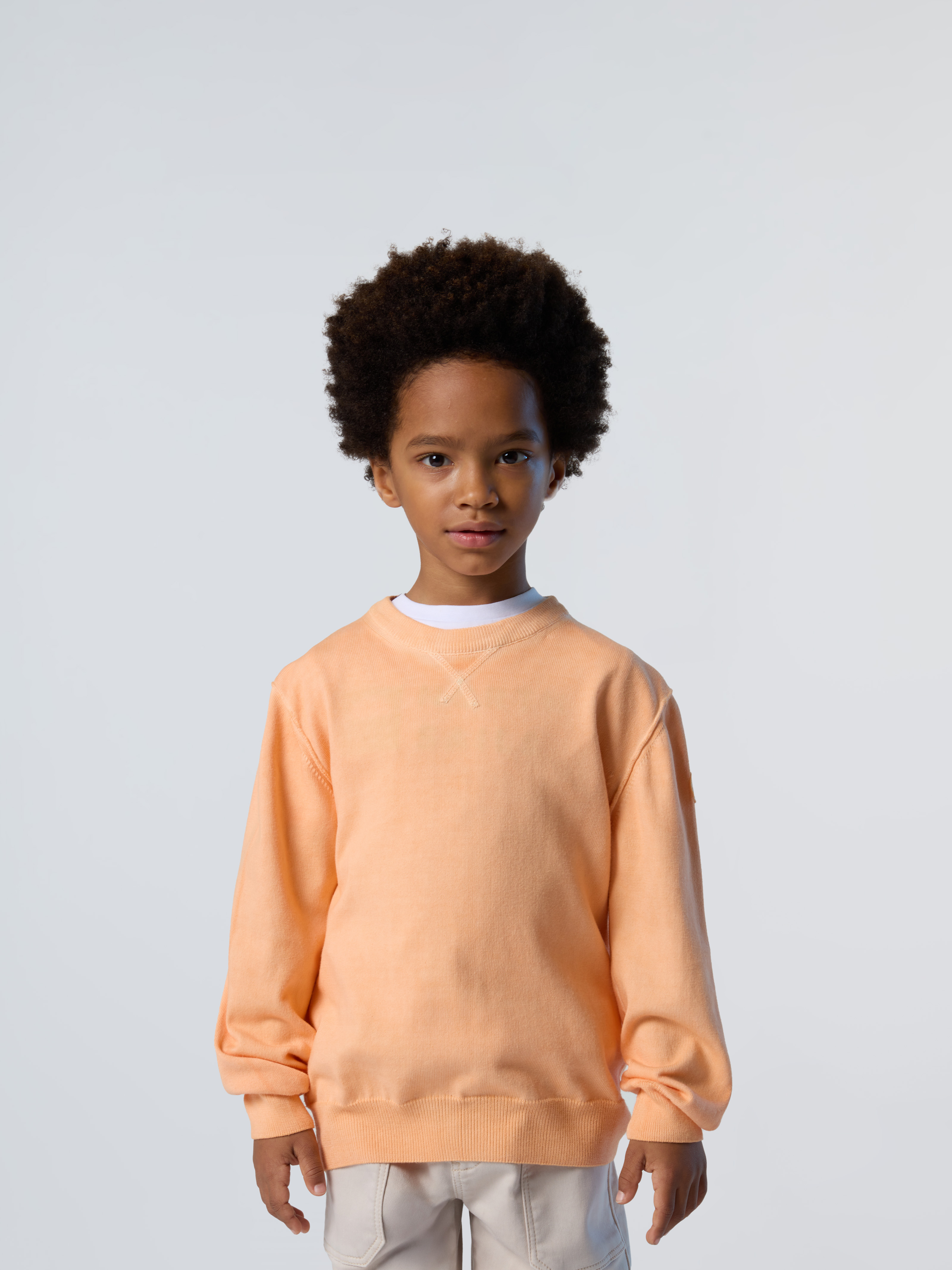 Pull col rond avec patch logo, NORTH SAILS