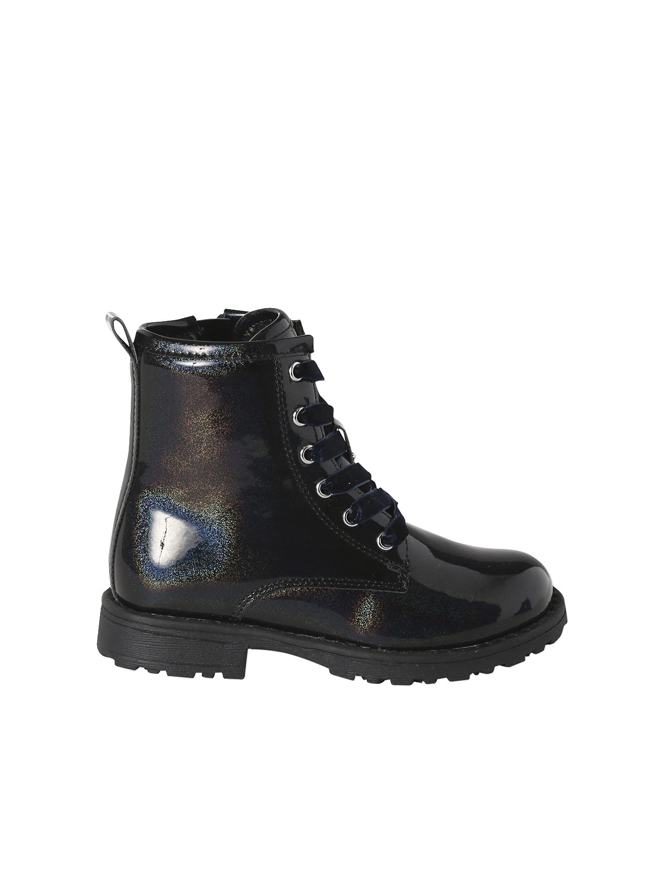Boots vernies synthétique zippées, VERTBAUDET