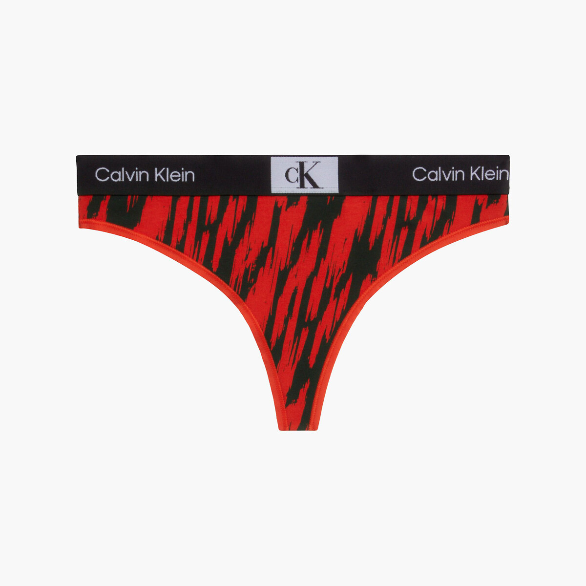 Triangel-bh in katoen bedrukt rood/zwart Calvin Klein Underwear