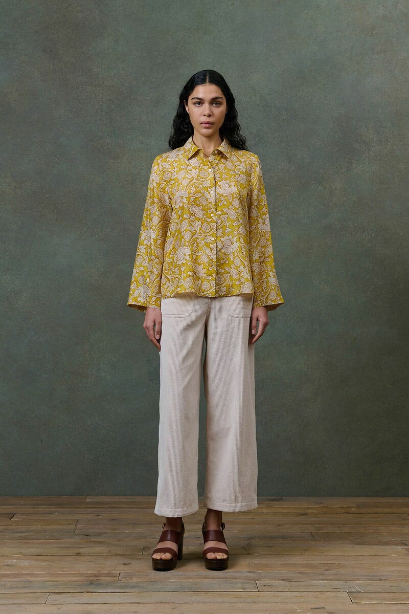 Doilloni Wide Leg Cropped Velour Trousers, LOUISE MISHA