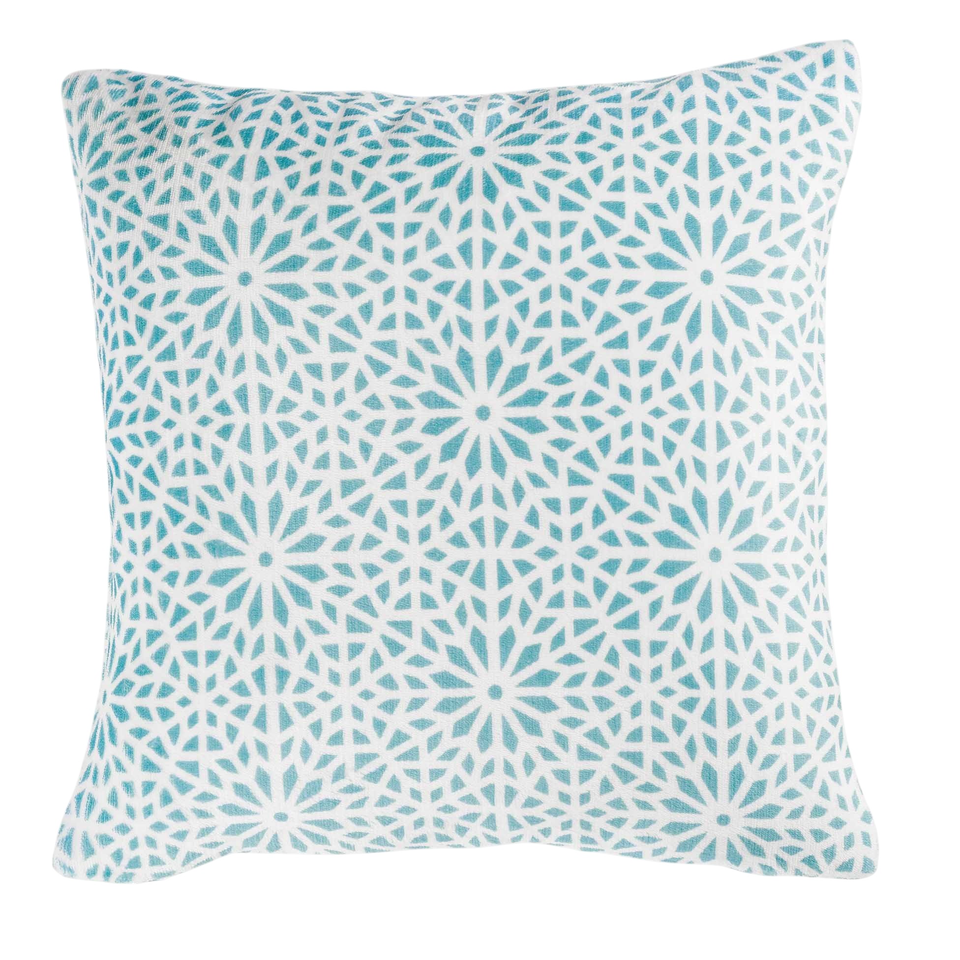 Housse de coussin 40 x 40 cm Flanelle Tunis Menthe, EDEN
