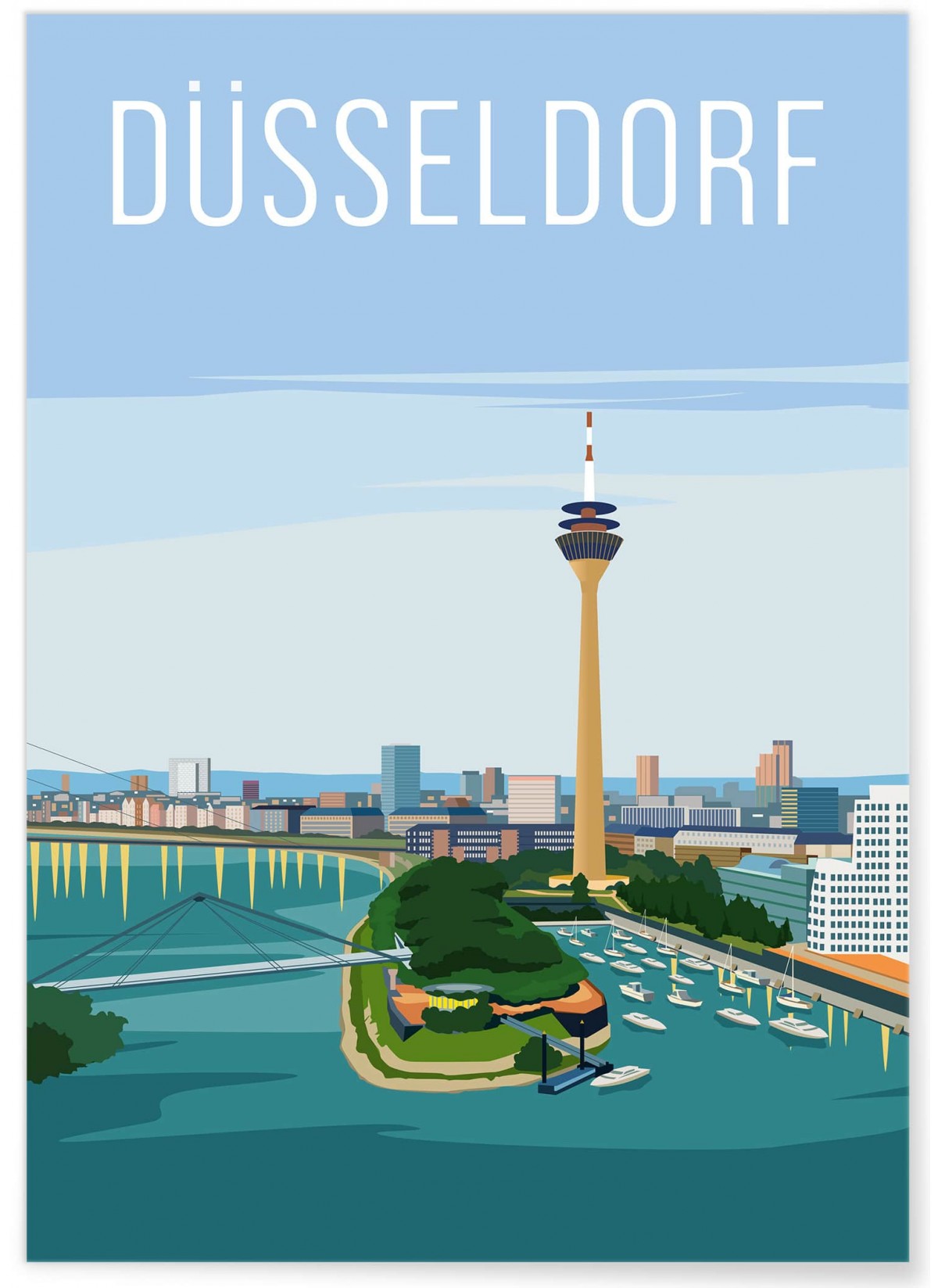 Affiche ville Düsseldorf, L'AFFICHERIE