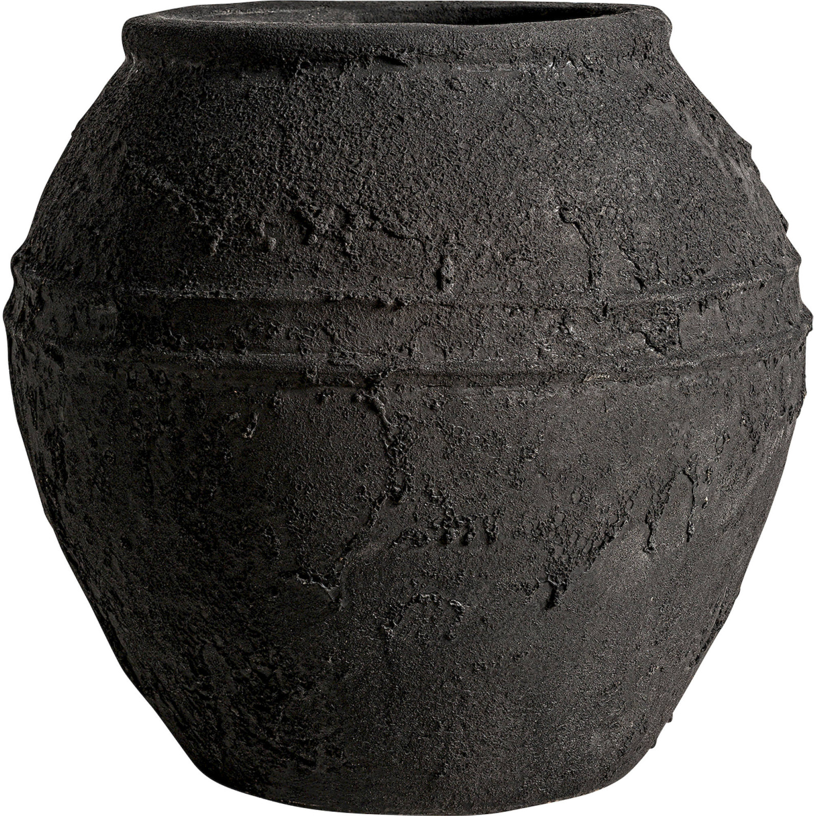 Vase vintage en céramique texturée, RECOLLECTION