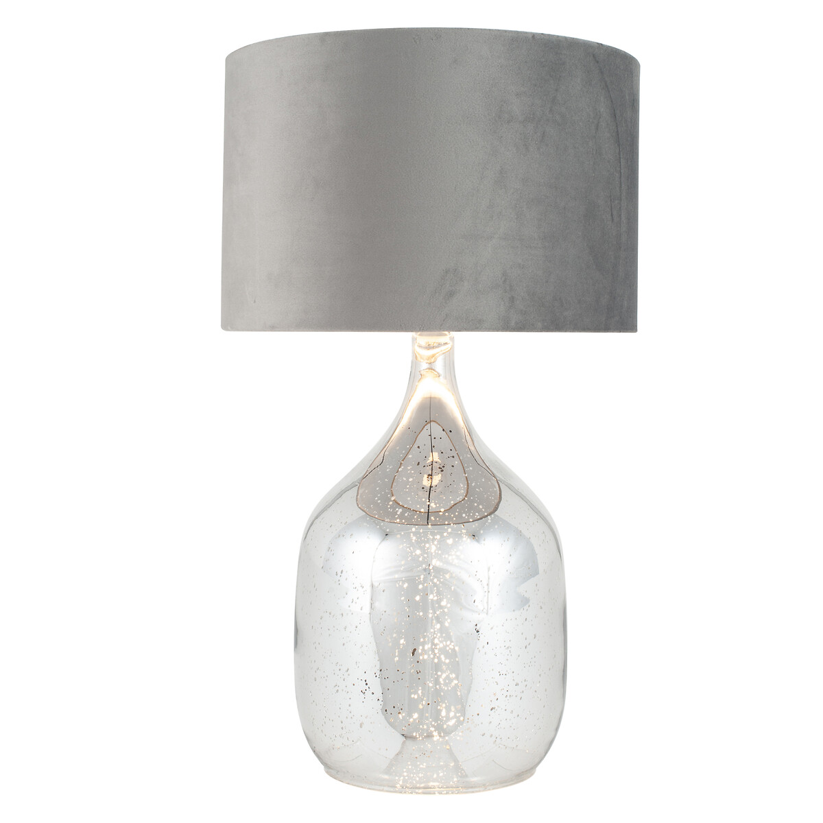 Stellan Mercurial Glass Table Lamp in Silver, SO'HOME