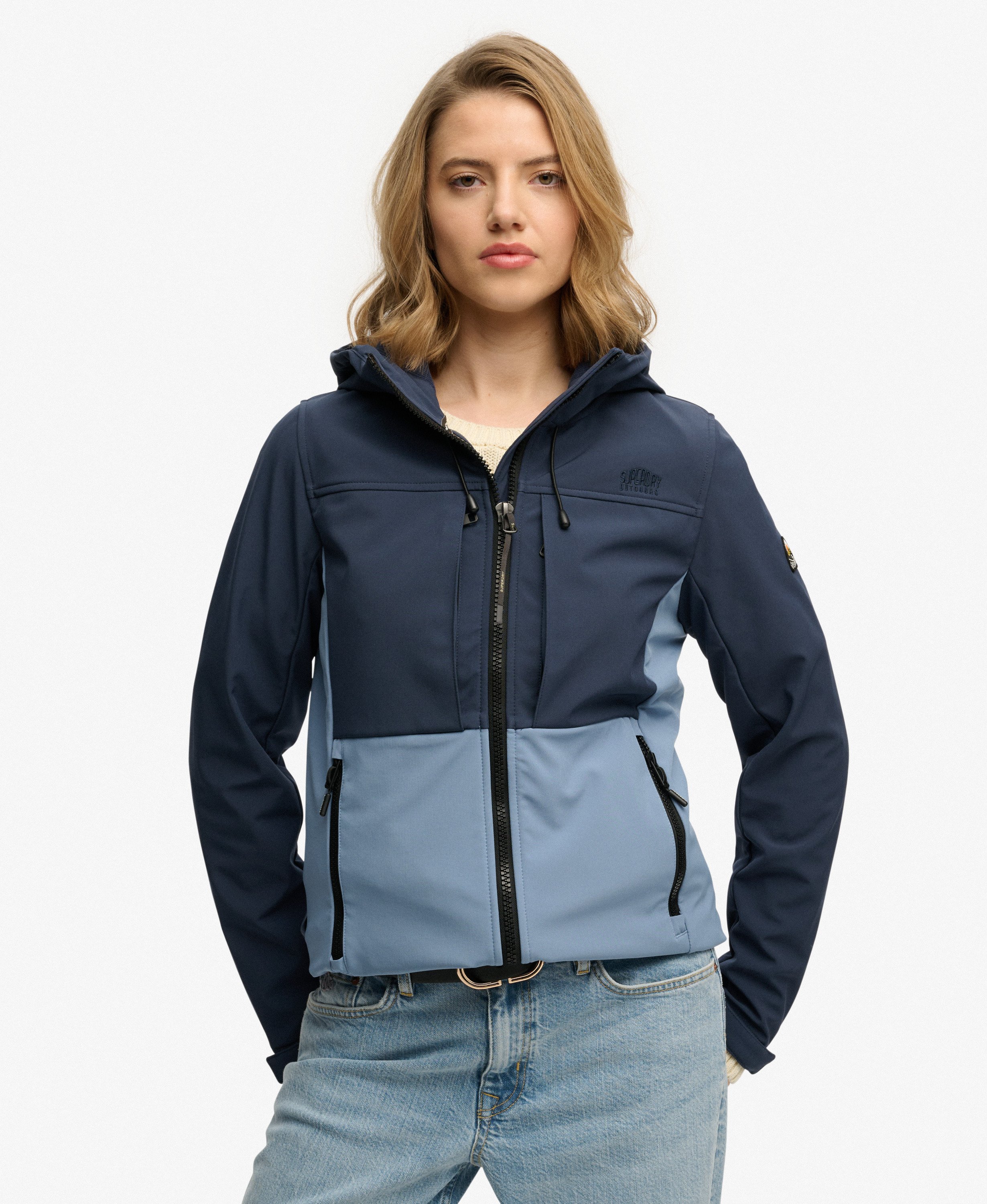 Veste Trekker à Capuche Bicolore, SUPERDRY
