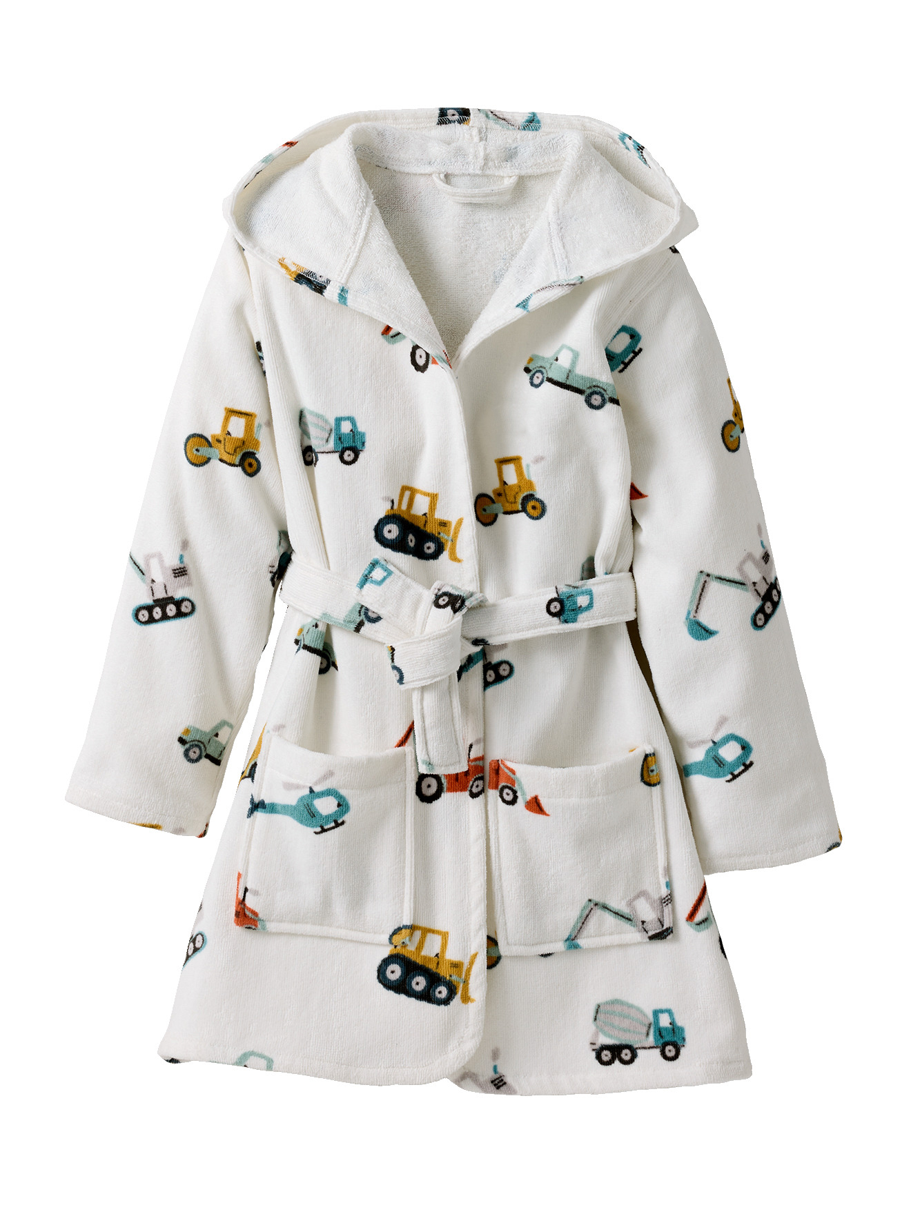 Peignoir de bain CHANTIER , avec coton recyclé, VERTBAUDET