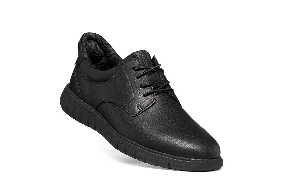 GEOX Zapatos tipo derby de piel FLEXTRIDE PLUS, FAST-IN — photo 3