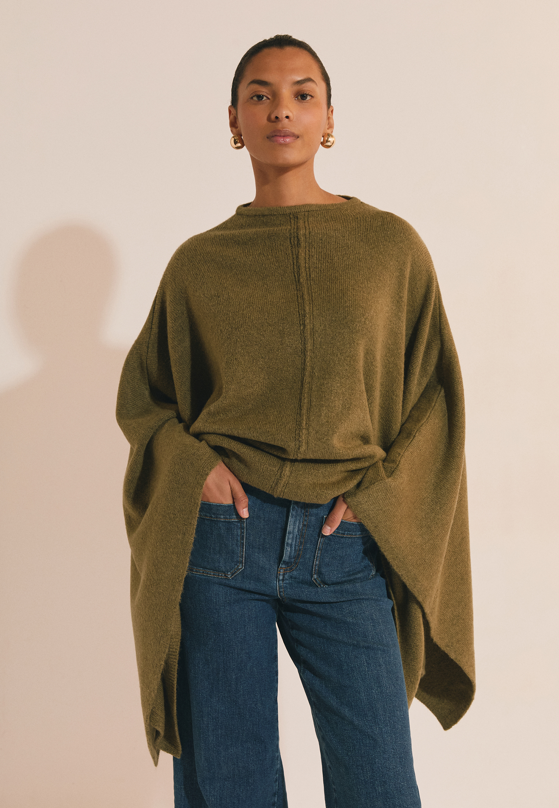 Pull poncho uni A PONCHO, ETAM