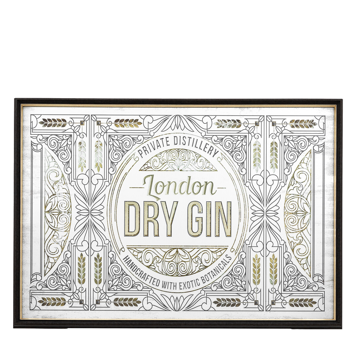 100cm London Dry Gin Mirrored Wall Art, ÉDITÉ