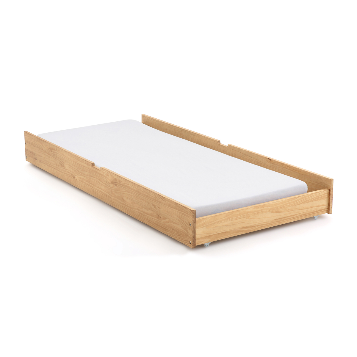 Product photograph of Spidou Solid Pine Pull-out Drawer Bed from La Redoute UK