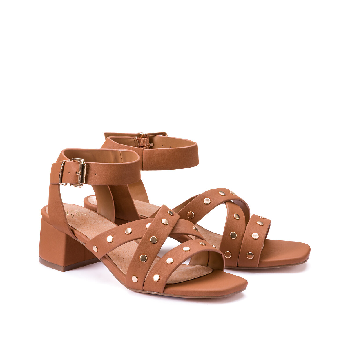 Sandalen met brede hak La Redoute Collections | La Redoute