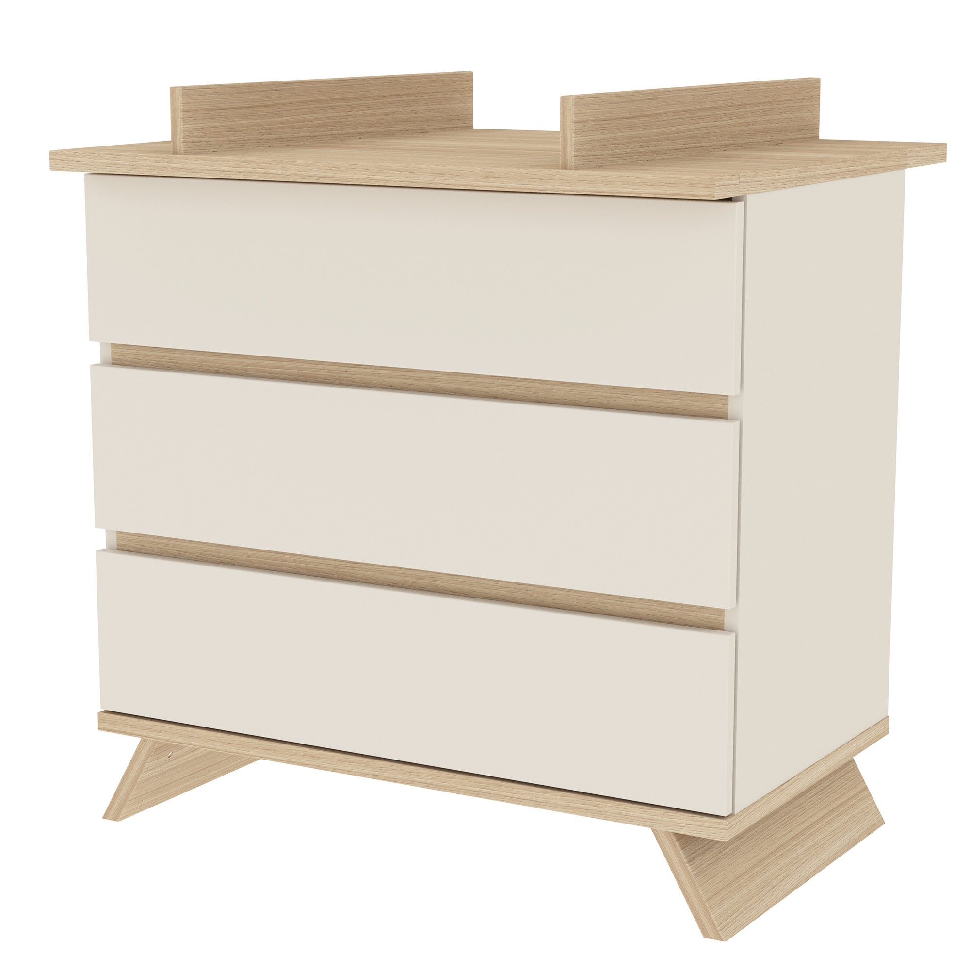 Commode à Langer avec Plan à Langer Amovible - SIENNA - Crème, PREMIERS MOMENTS
