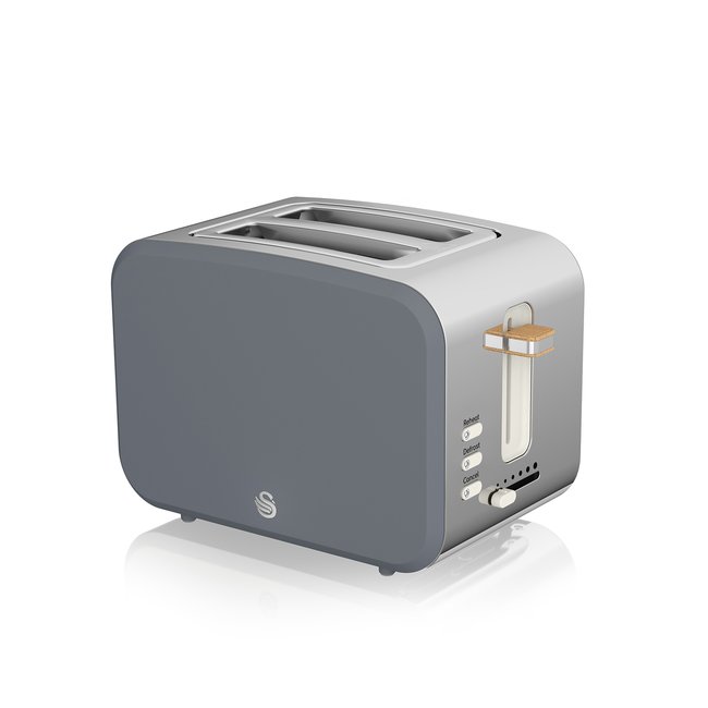 Nordic 2-Slice Toaster - Grey - ST14610GRYN, grey, SWAN