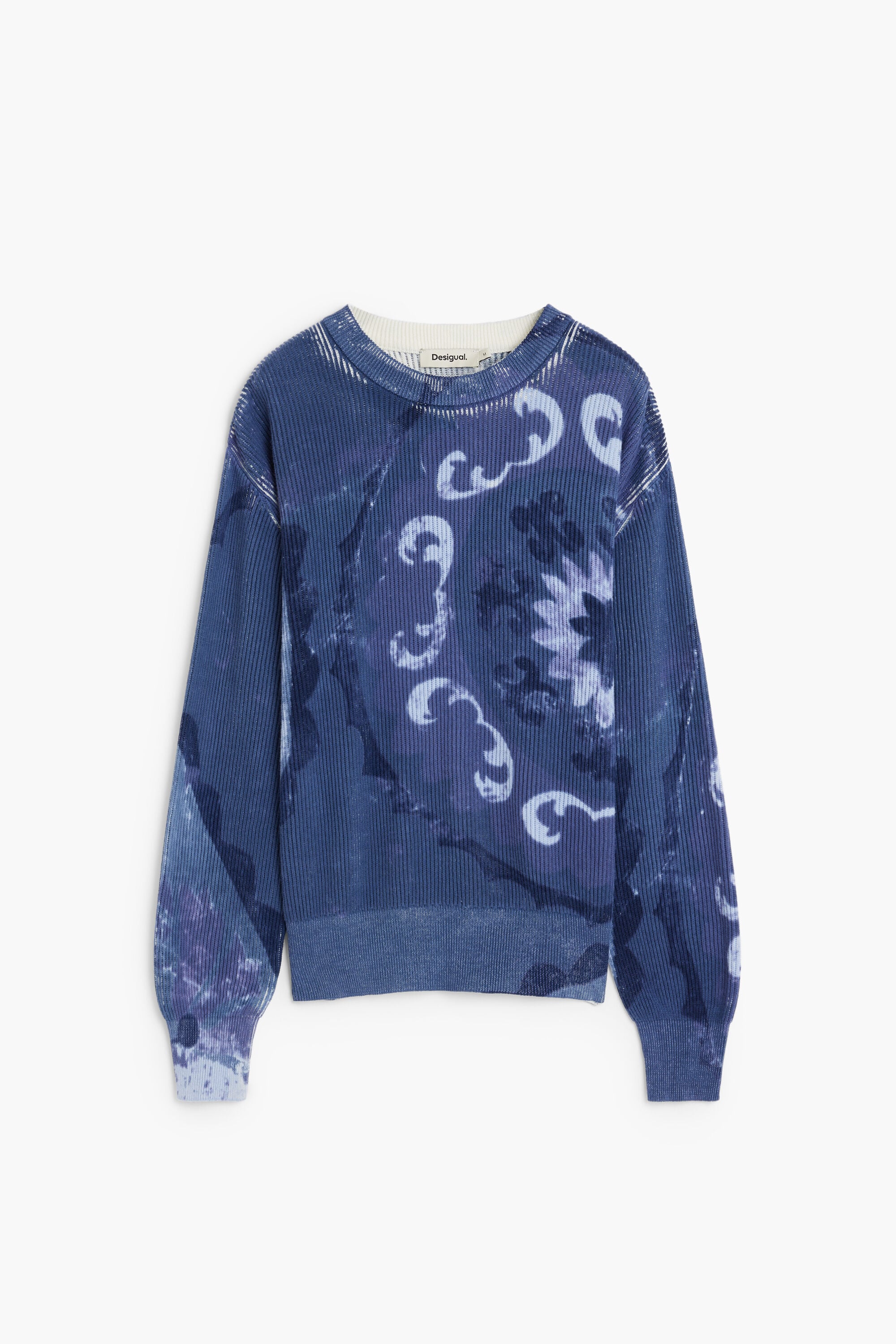 pull imprimé en coton, DESIGUAL
