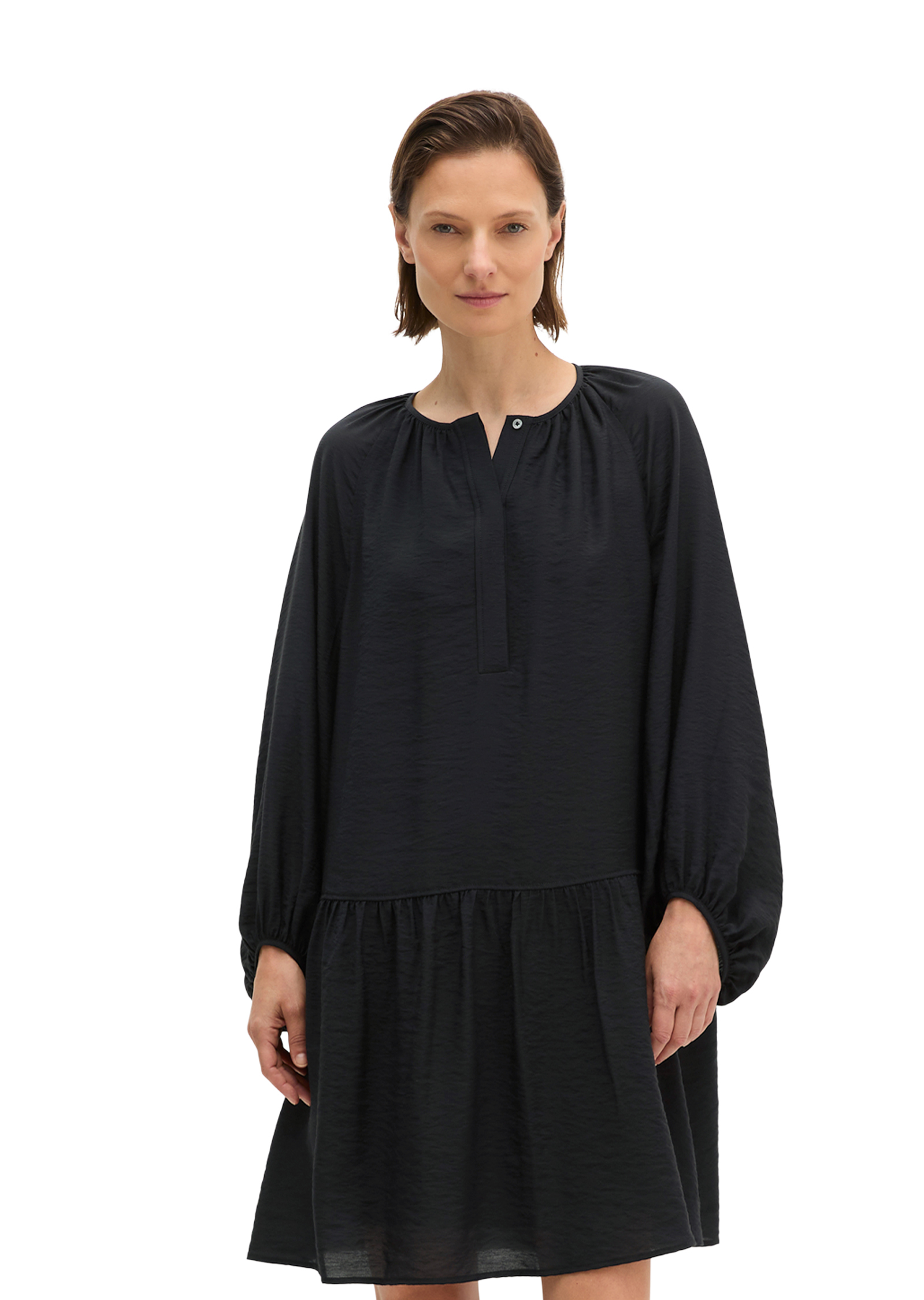 Robe crinkle A-Shape en mélange de viscose, MARC O'POLO