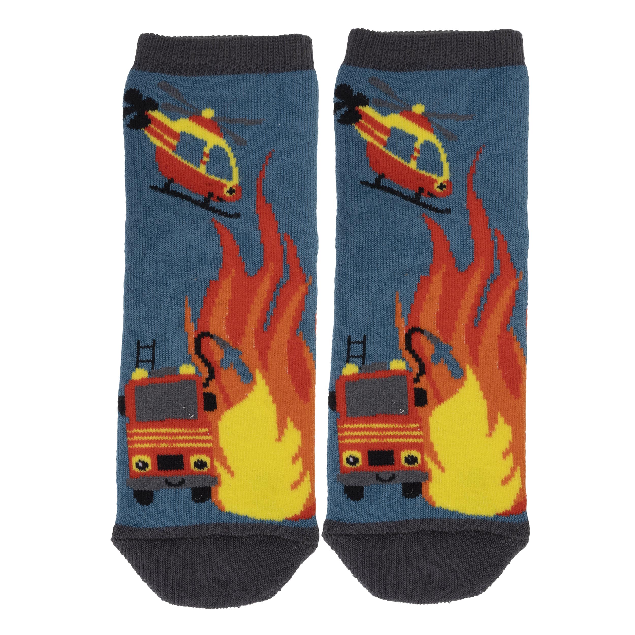 Chaussettes anti-dérapantes pompier - coton, ISOTONER
