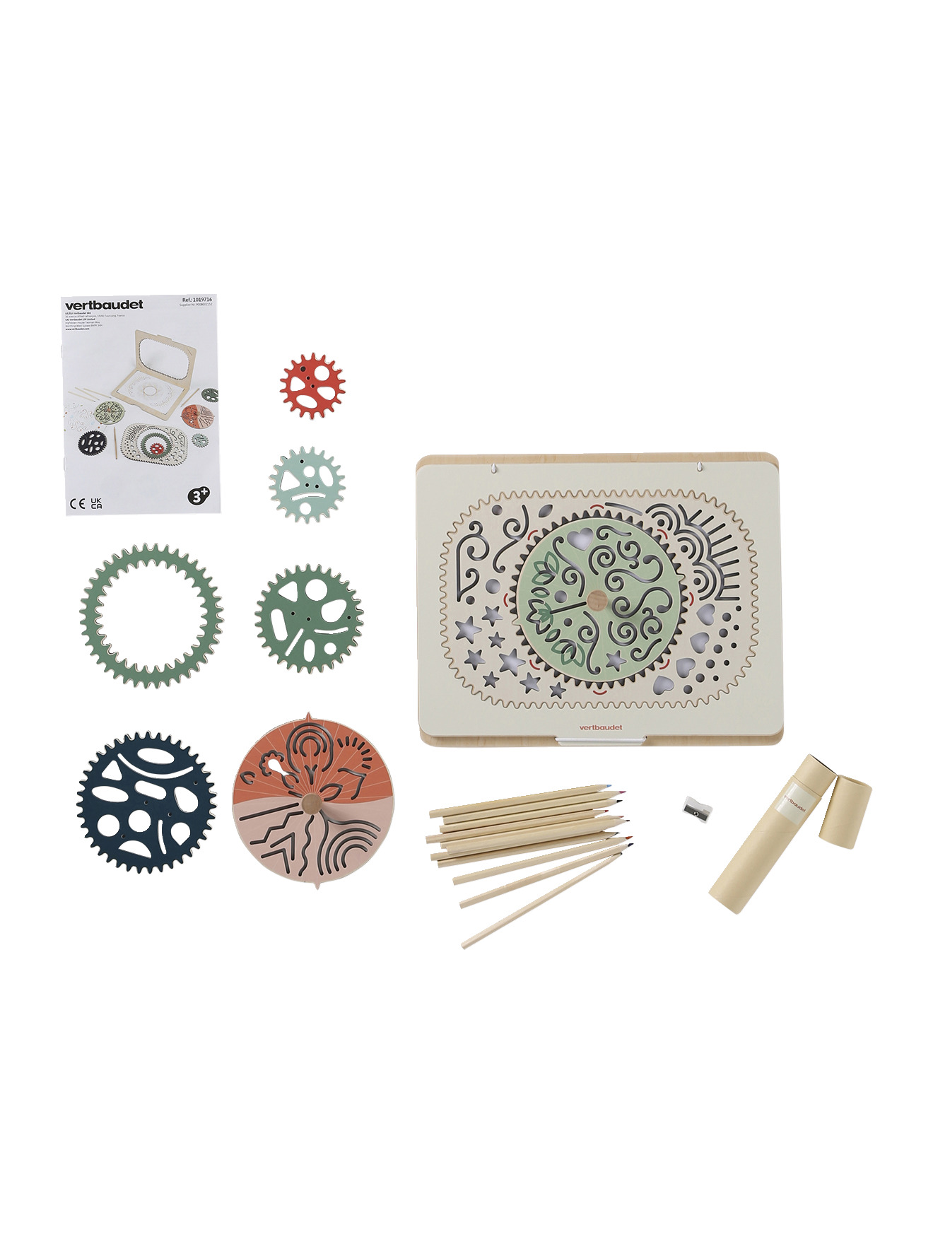 Coffret créatif spirales et mandalas en bois FSC®, VERTBAUDET