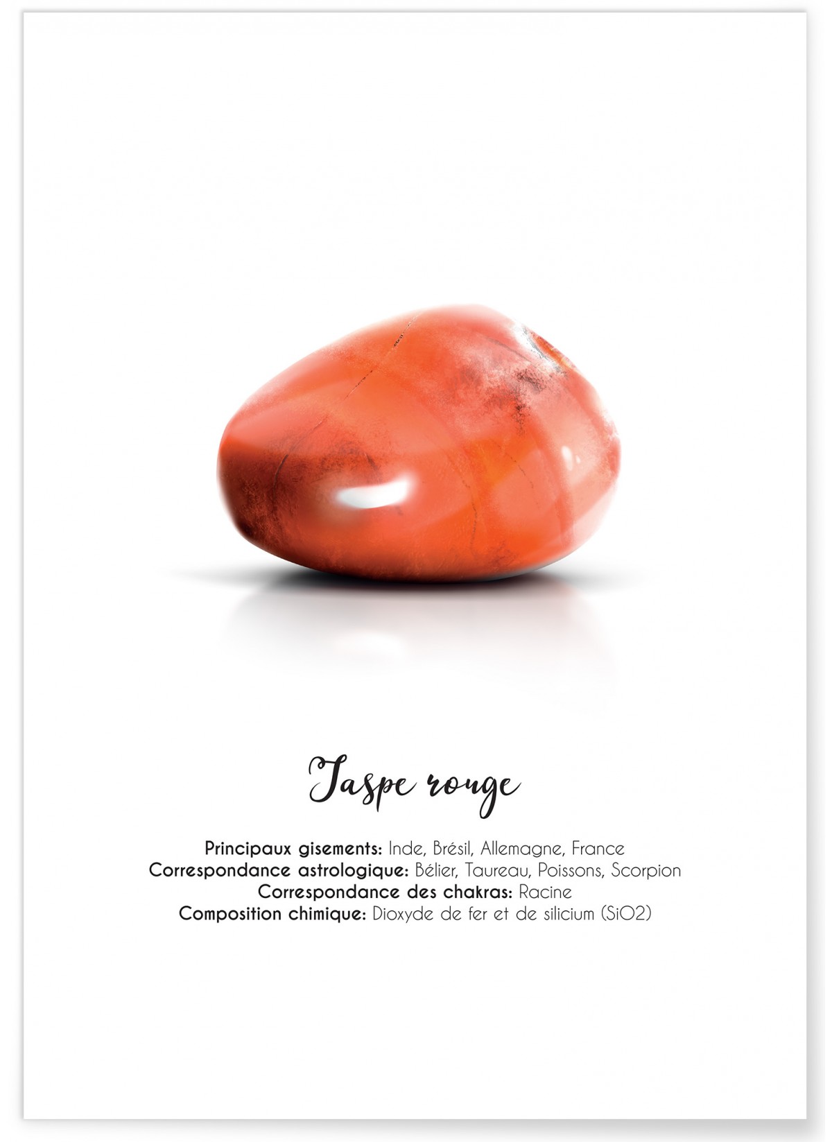 Affiche Jaspe rouge, L'AFFICHERIE
