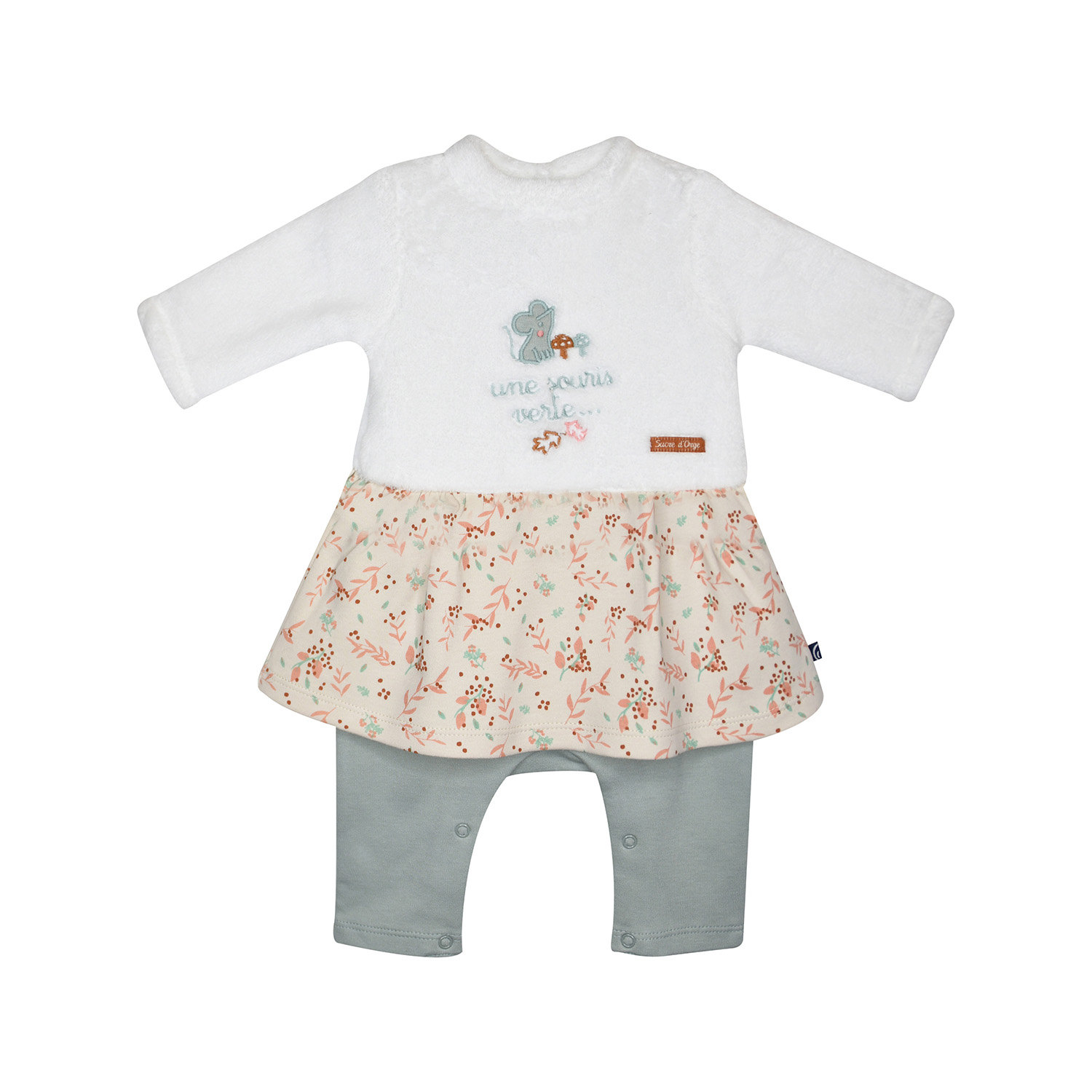 Combirobe isaure maille naissance, SUCRE D'ORGE