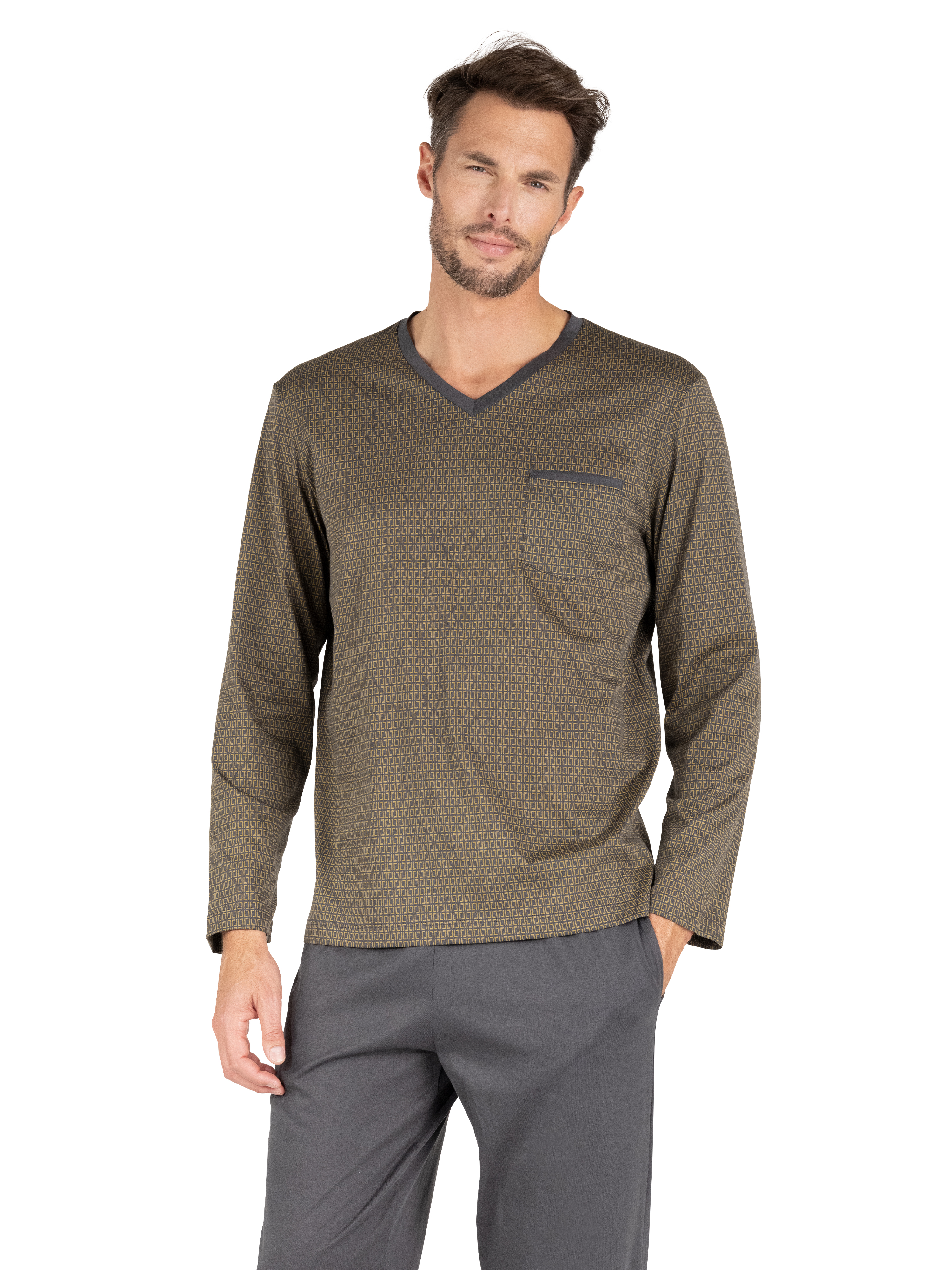Pyjama T-shirt col V, EMINENCE