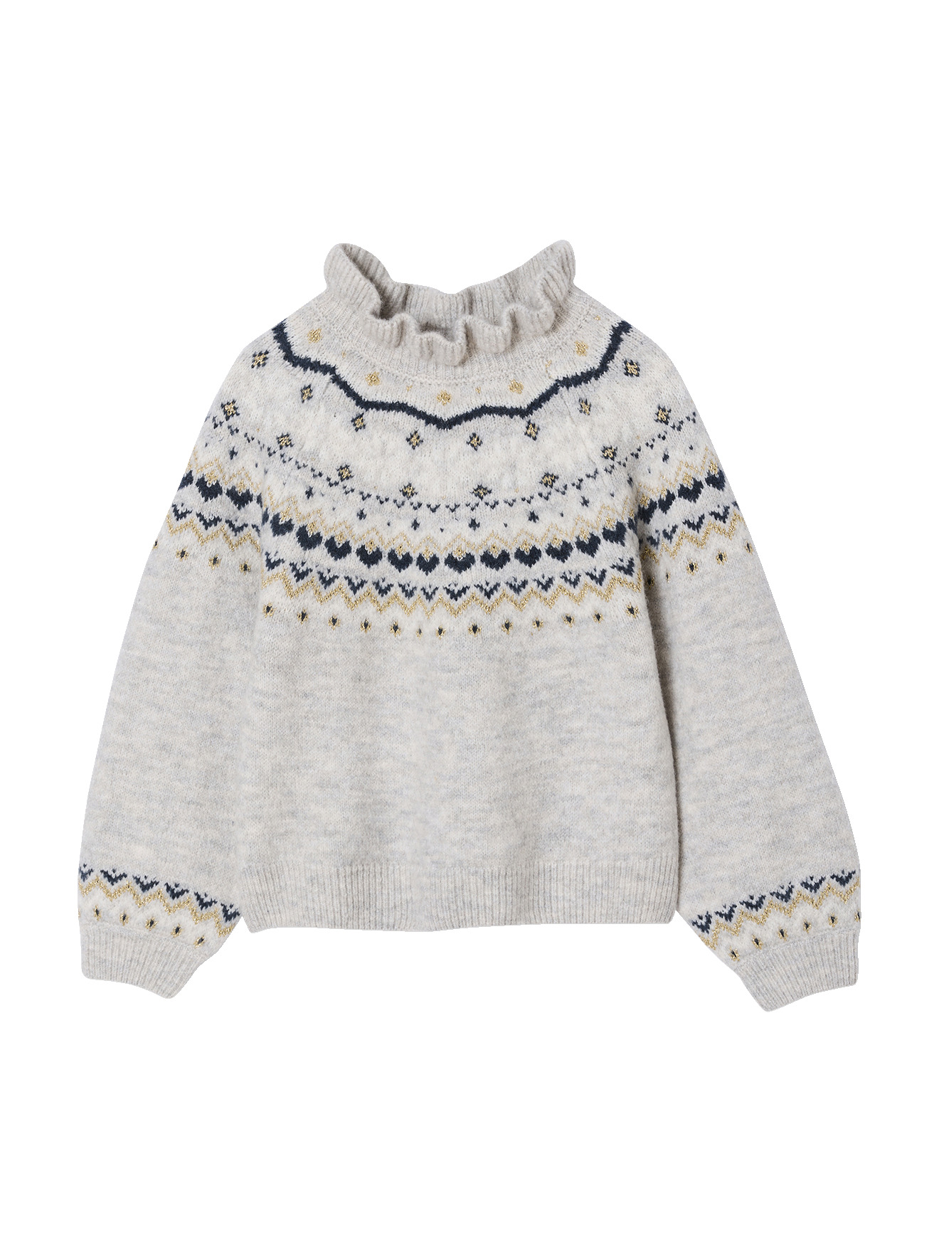 Pull jacquard détails brillants, VERTBAUDET