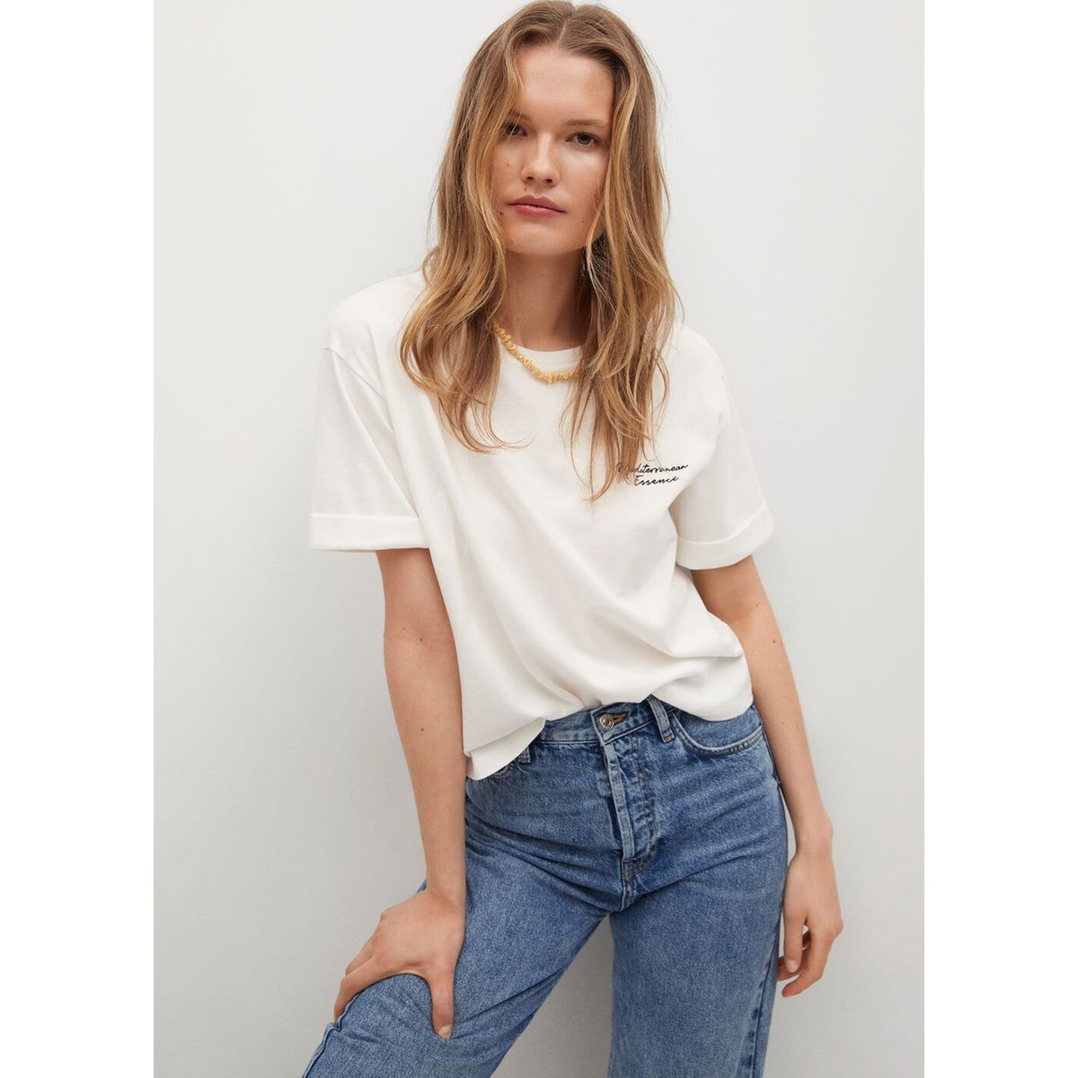 T-shirt en coton imprimé