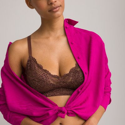 Anthea Non-Underwired Bra in Lace LA REDOUTE COLLECTIONS