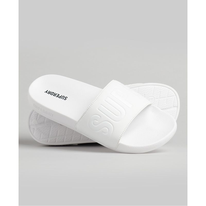 Claquettes blanches homme clearance