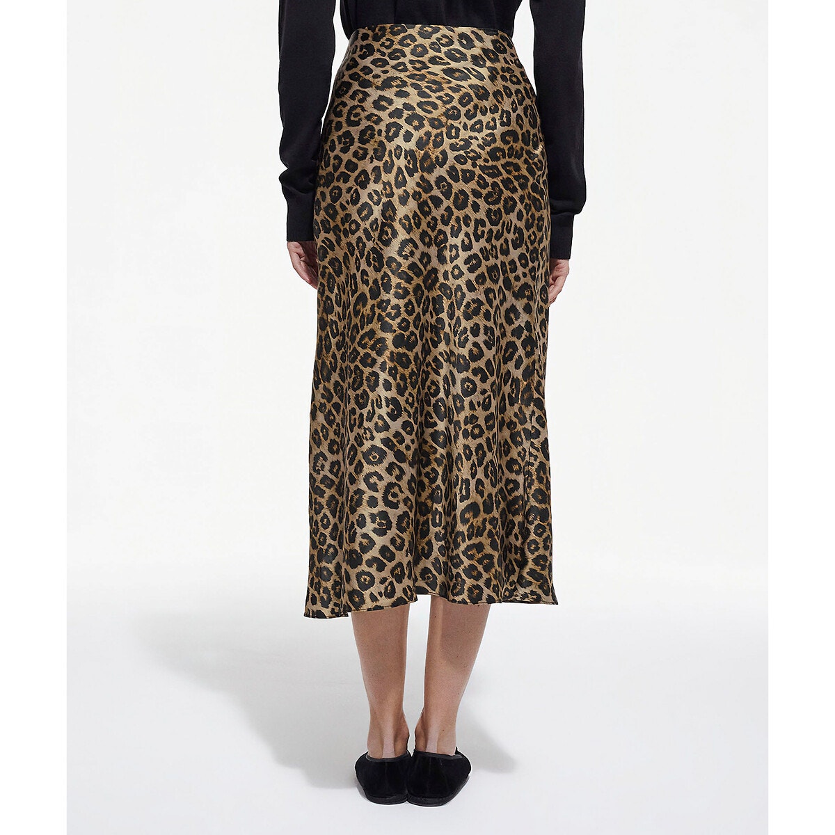 Jupe soie clearance leopard