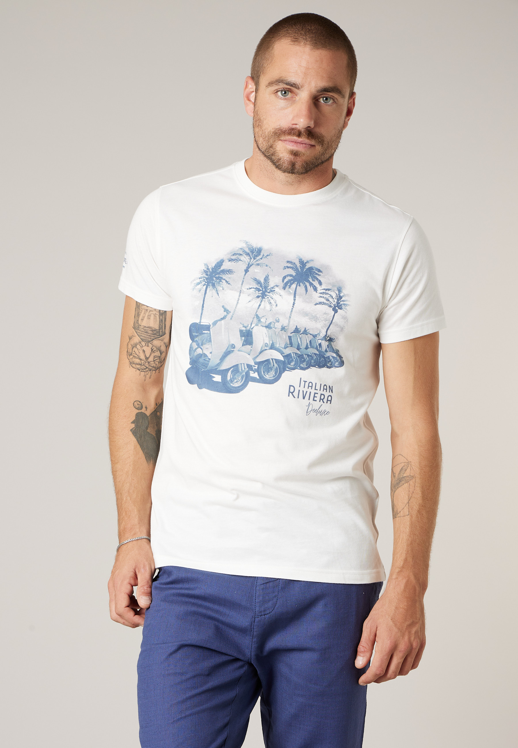 T-shirt homme en coton LAMBRATE, DEELUXE
