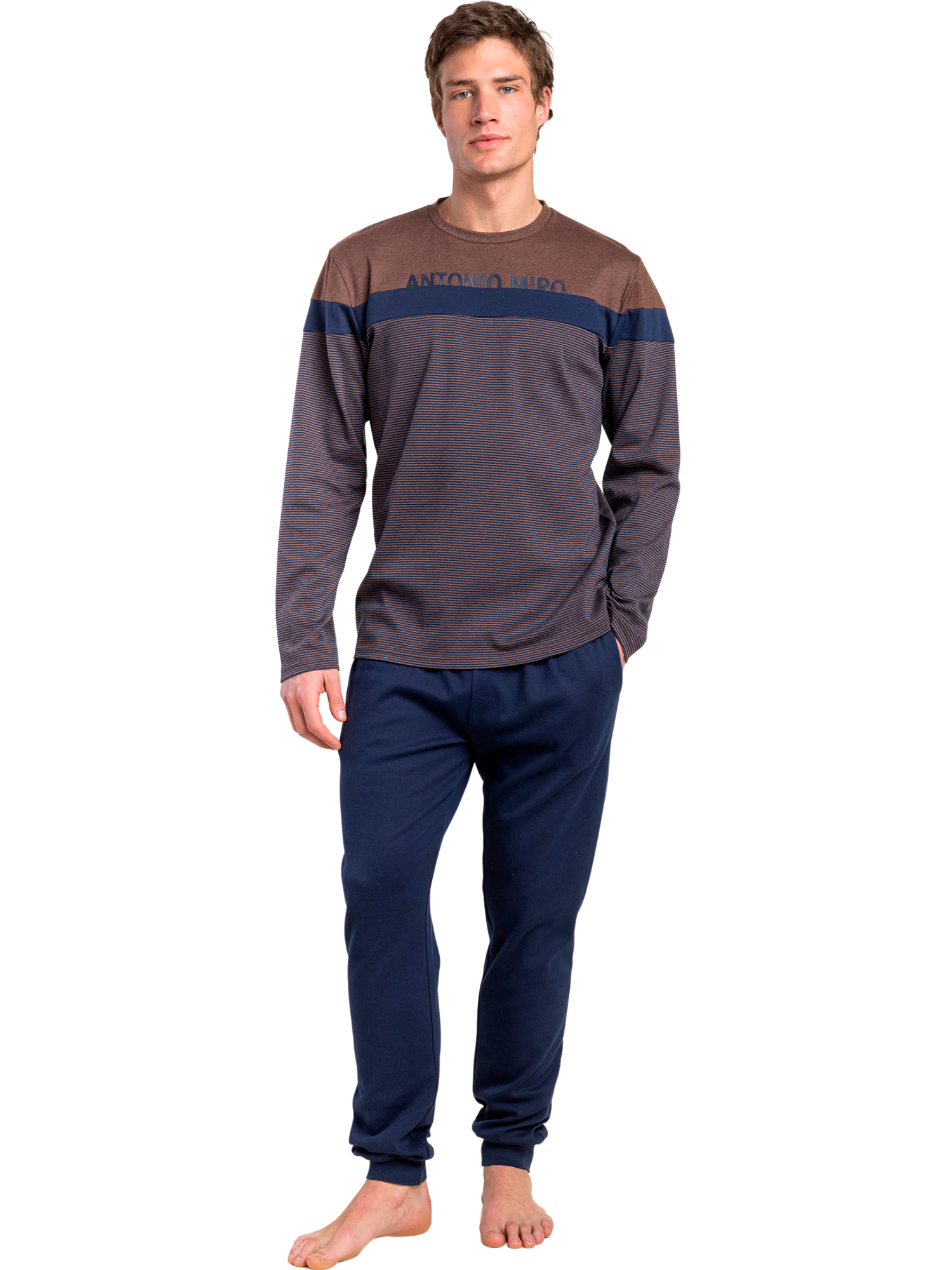 Pyjama pantalon top manches longues Rayas Dapper Antonio Miro, ADMAS