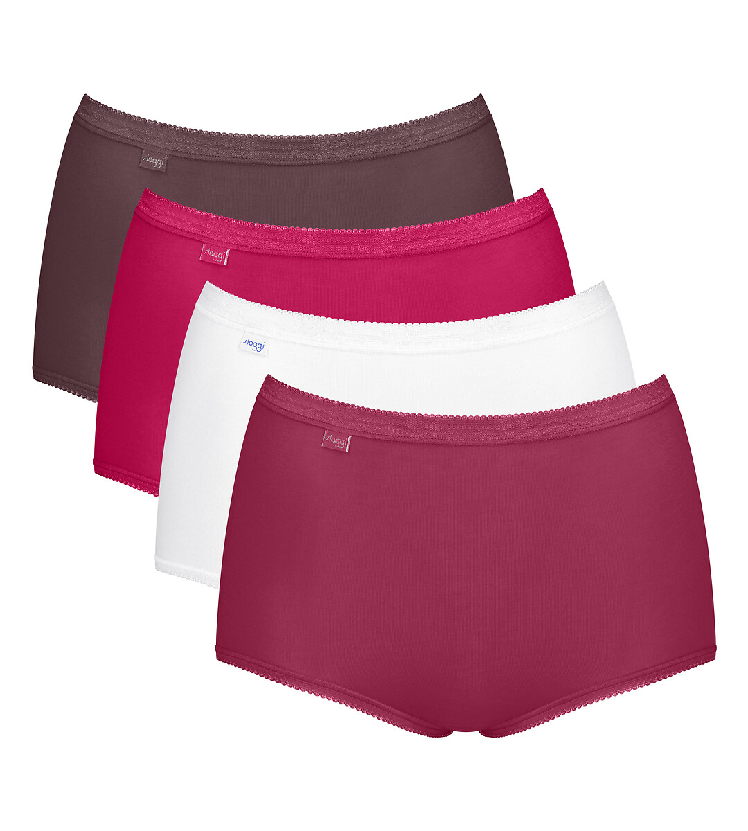 Lot de 4 culottes maxi, SLOGGI BASIC+, SLOGGI