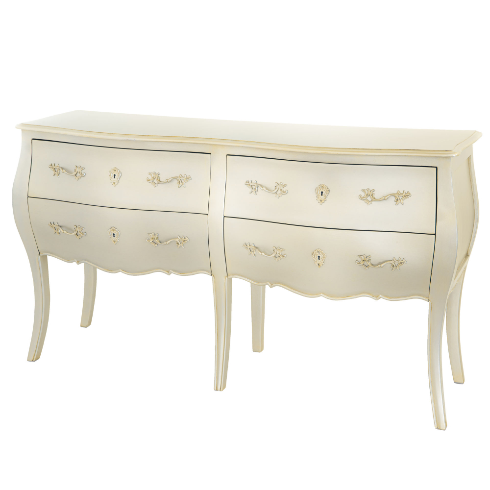 Commode double en bois cassé L140 cm Murano, AMADEUS