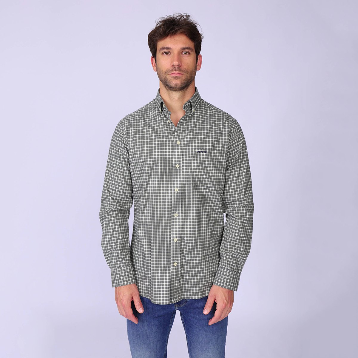 Chemise à carreaux Henric, MISE AU GREEN