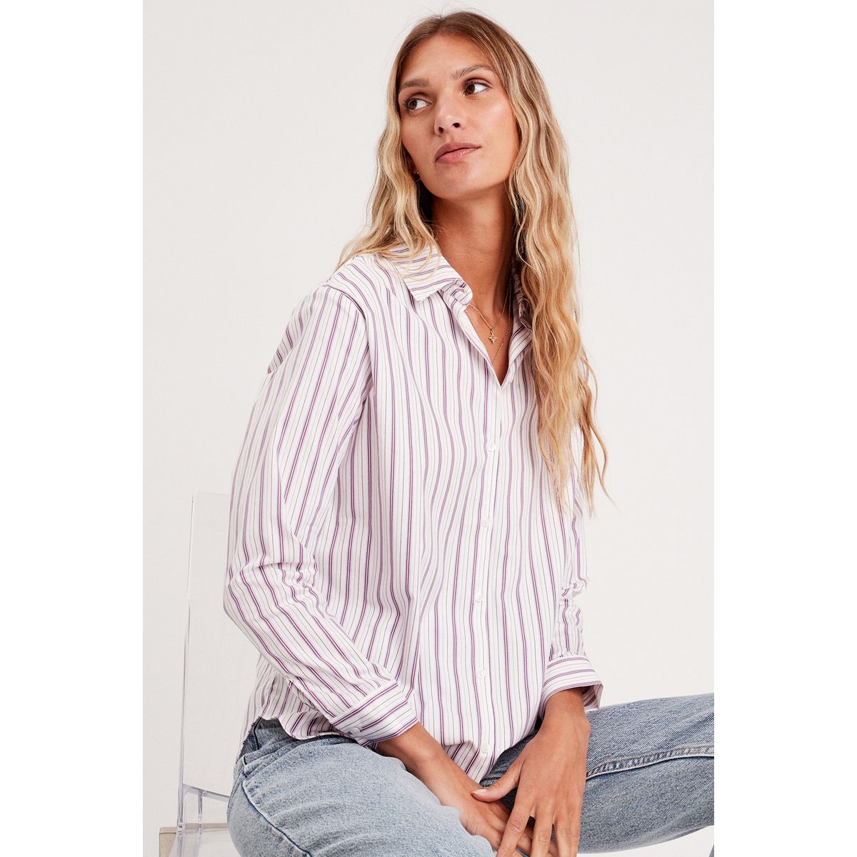 Chemise blanche cache sale cache