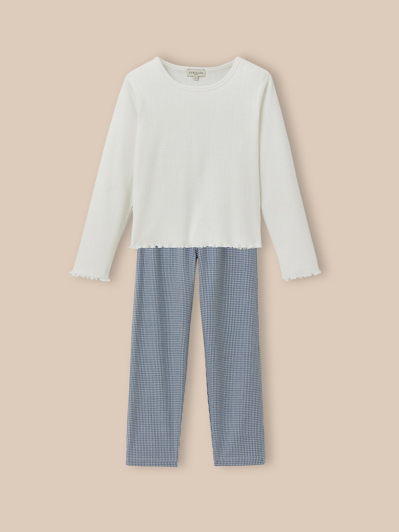 Pyjama bi-matière vichy, CYRILLUS