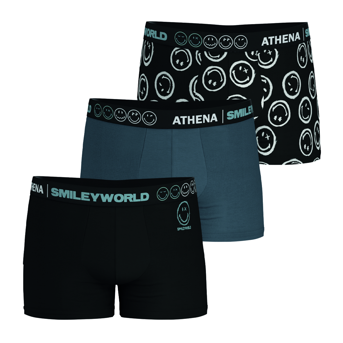 Boxers, Lot de 3, SMILEY, ATHENA
