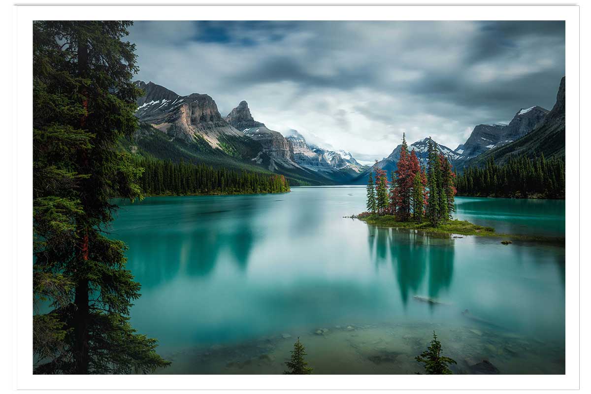 Affiche paysage du Canada, Lac de Banff, HEXOA