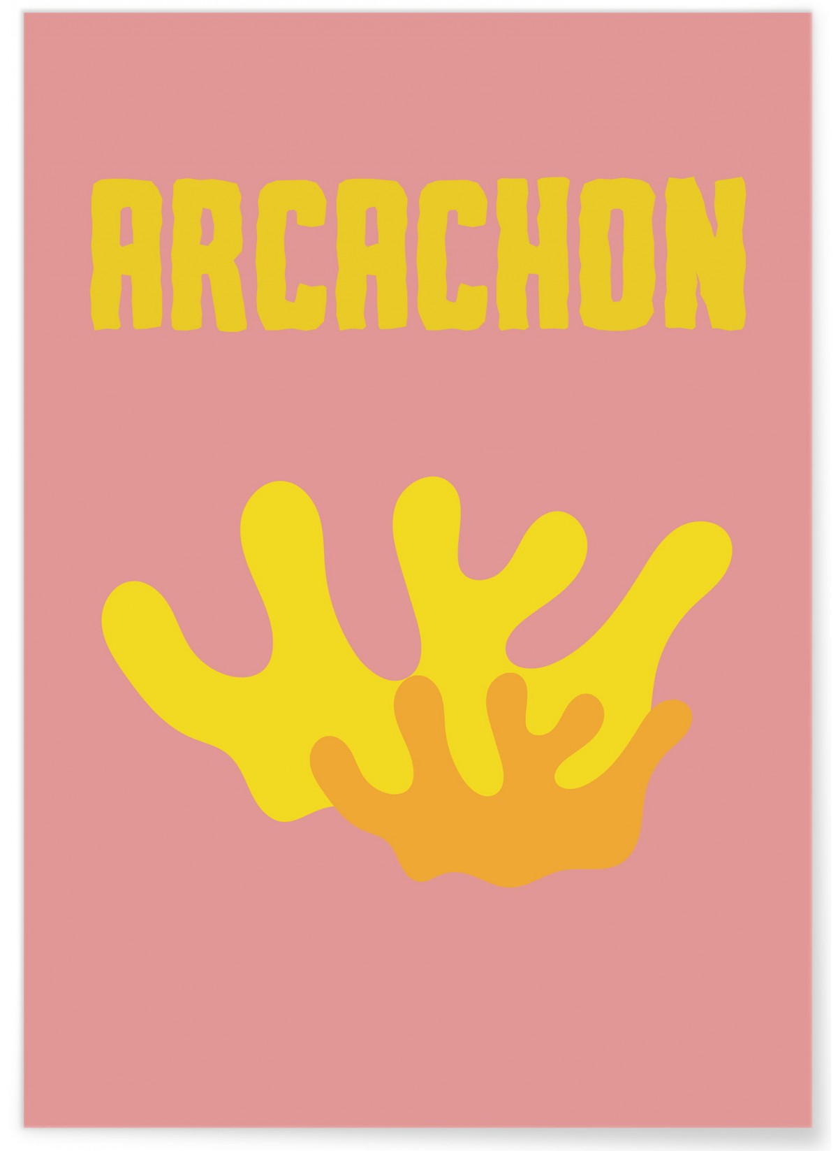 Affiche ville Minimaliste Arcachon 2, L'AFFICHERIE