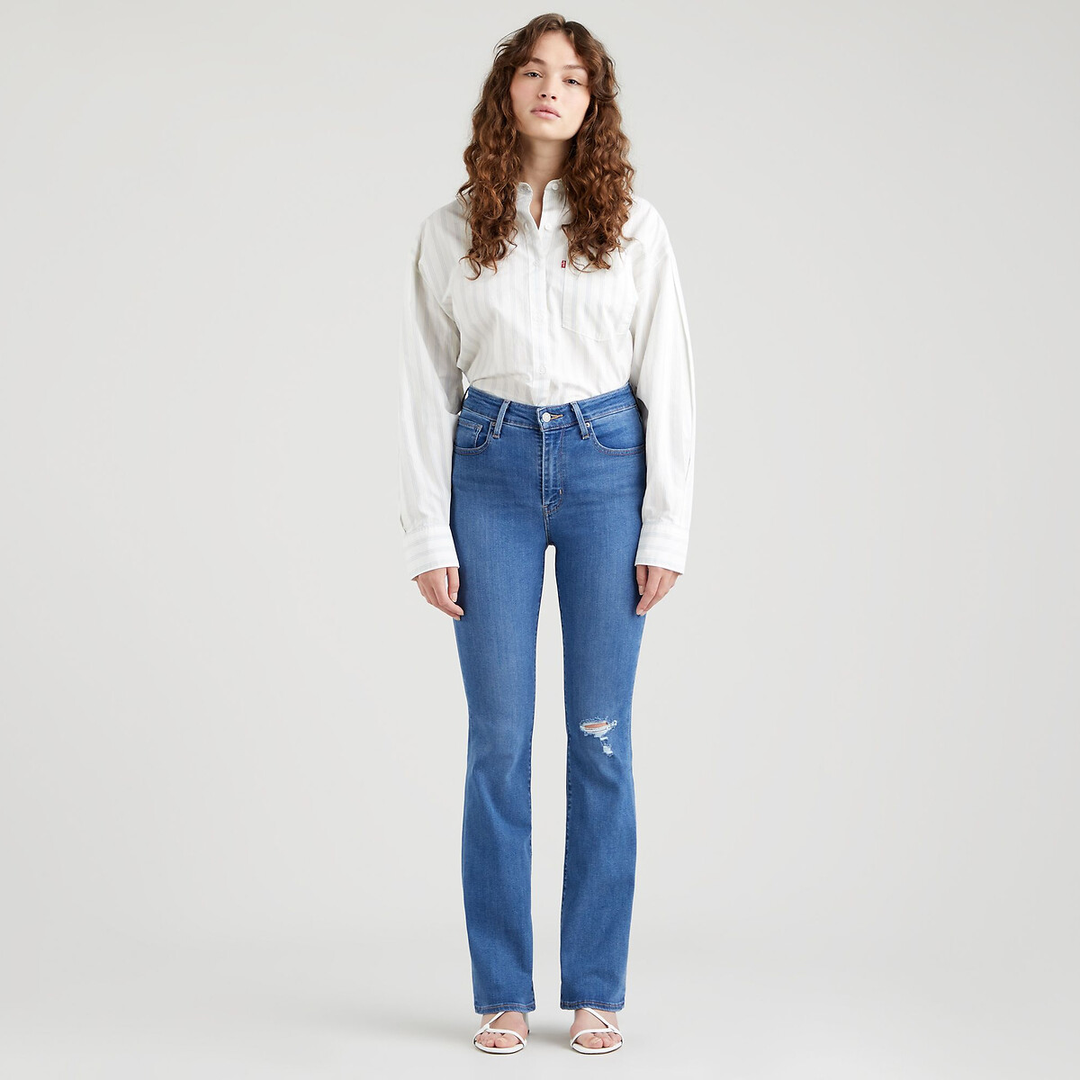 Miinto Femme Vêtements Pantalons & Jeans Jeans Bootcut jeans Boot-cut Jeans Bleu Femme Taille: W28 L34 