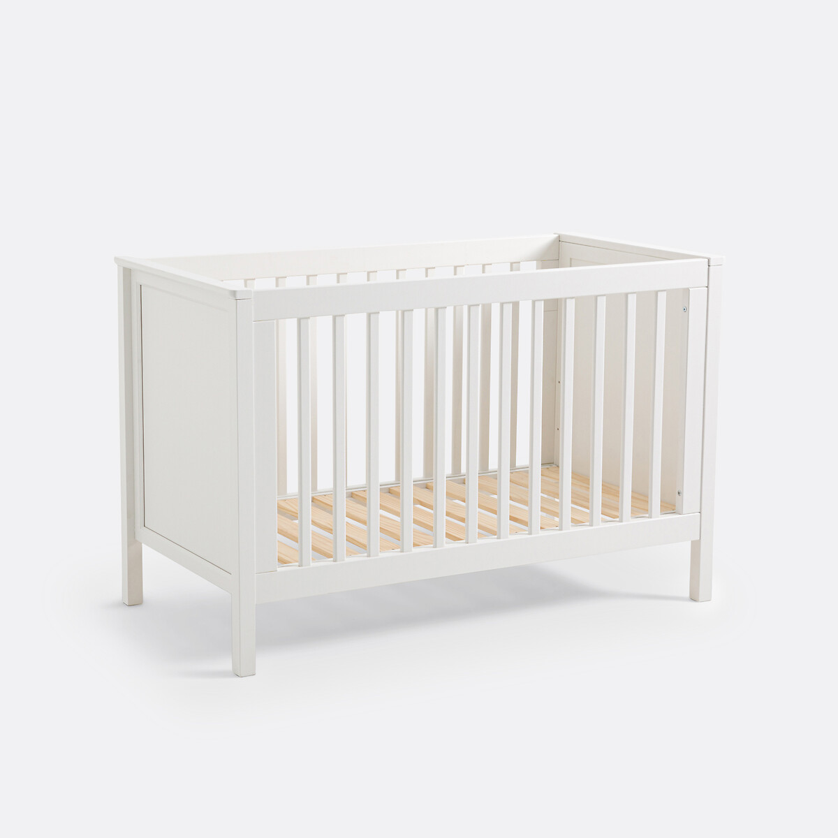 Teddington pine crib with adjustable sleeping space white La Redoute Interieurs La Redoute