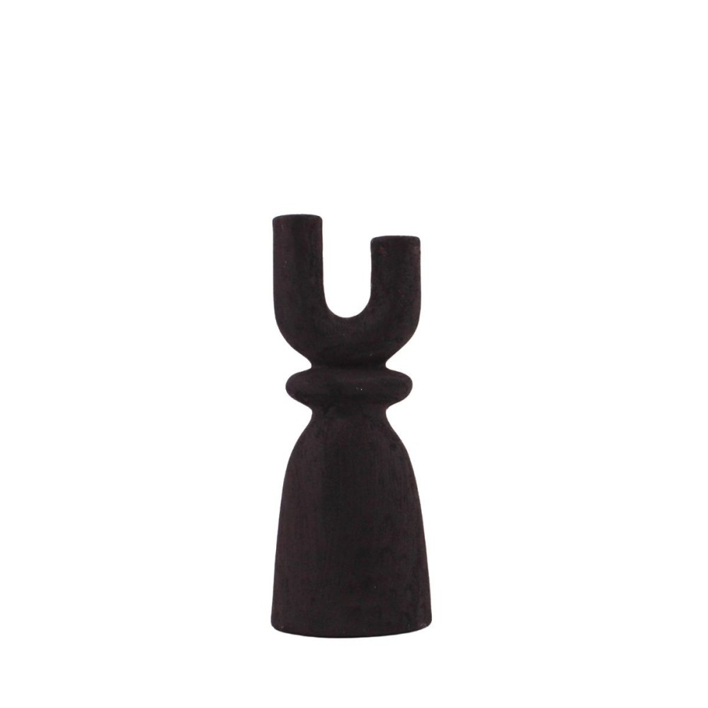 Bougeoir en Y en grès 29cm, ORNAMI