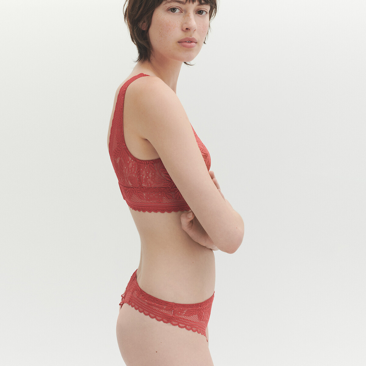 Les signatures - jeanne recycled lace knickers La Redoute