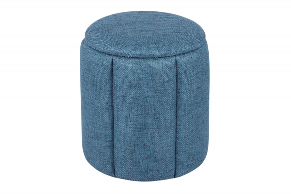 Pouf rond en tissu Ø36 cm Olivia, AMADEUS