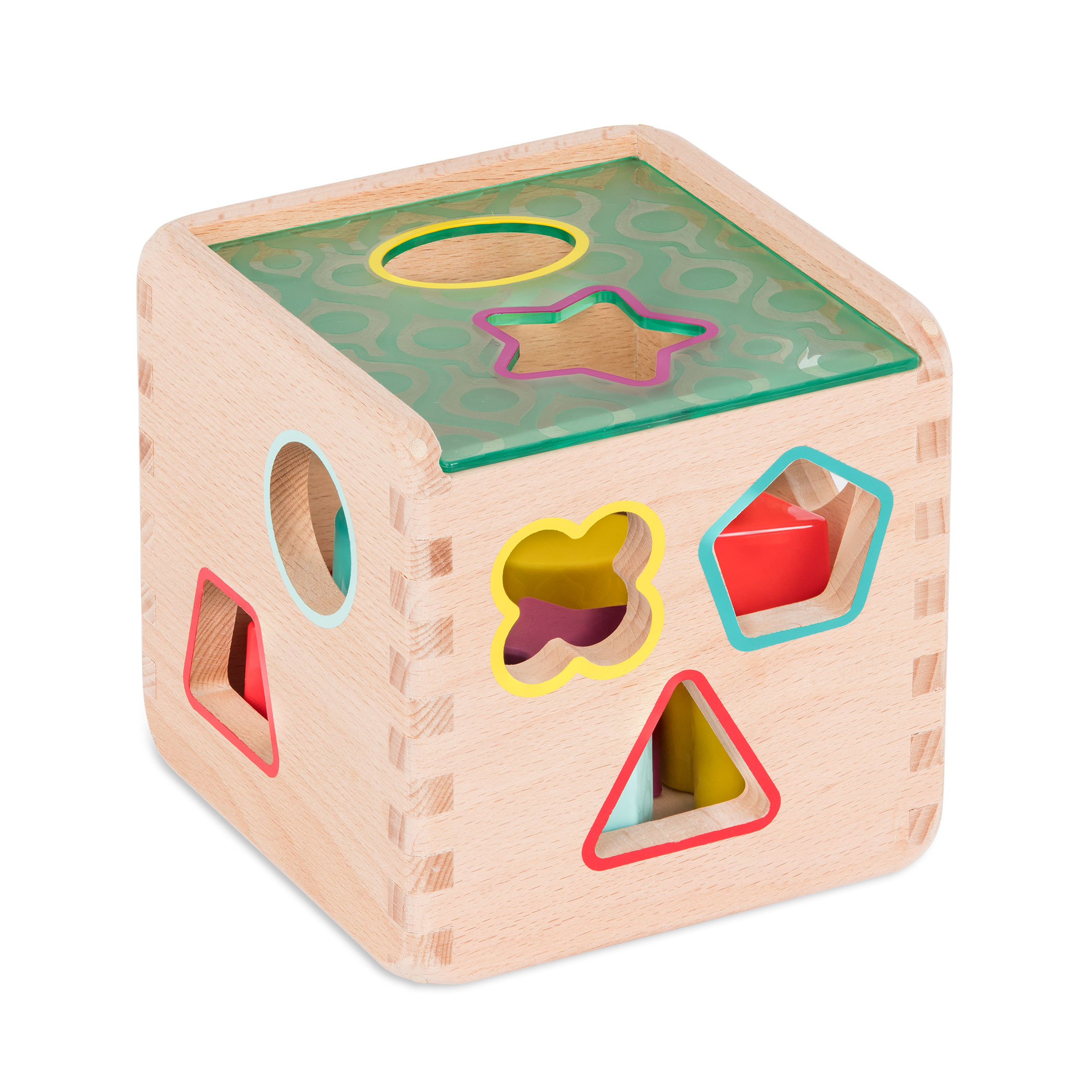 Cube d'activité en bois, PETIT JOUR
