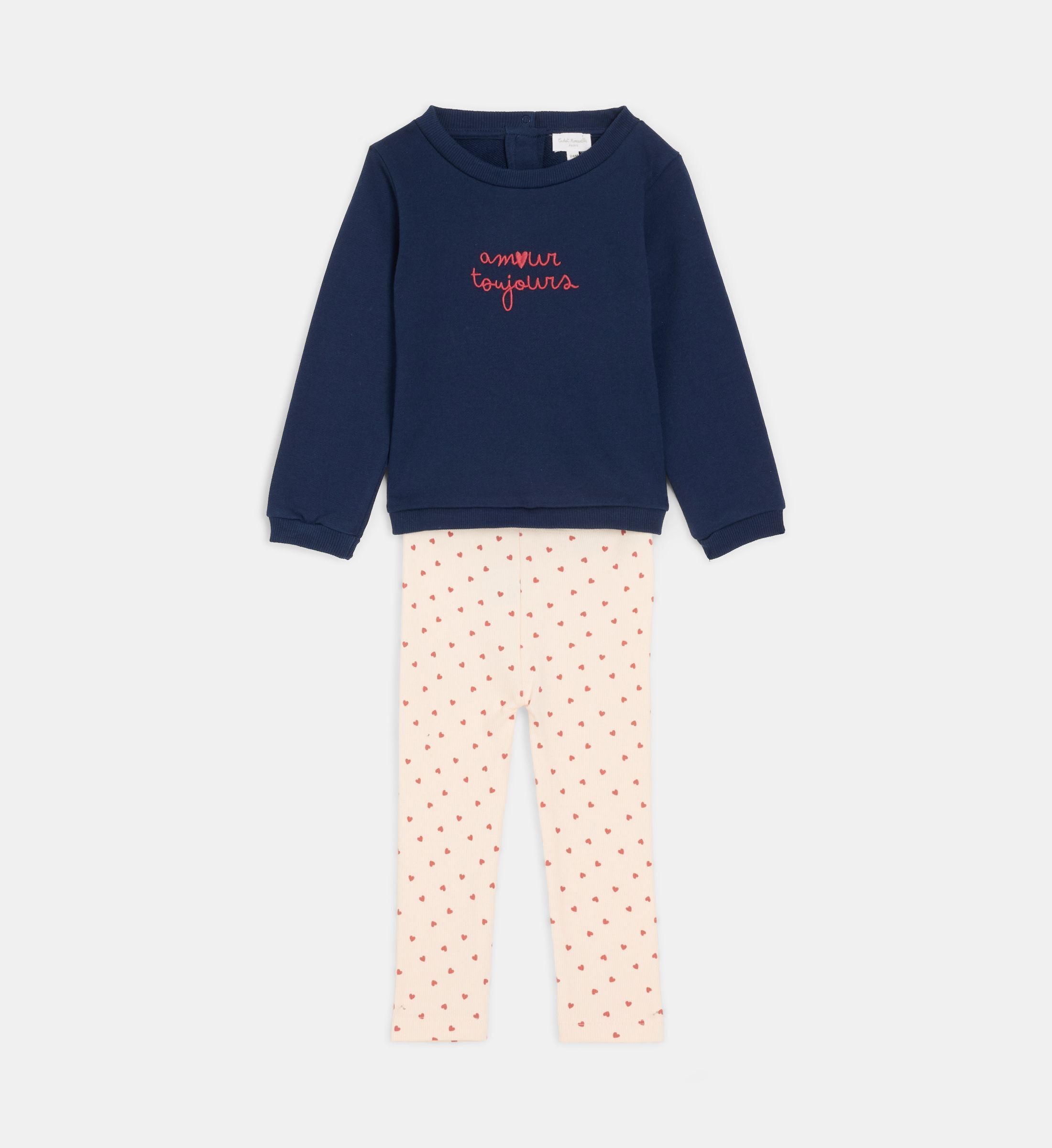 Ensemble tangrid sweat et legging coton, CADET ROUSSELLE